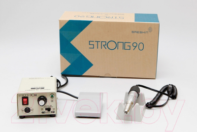 Аппарат для маникюра STRONG 90N/120 с педалью в коробке 30000 об/мин