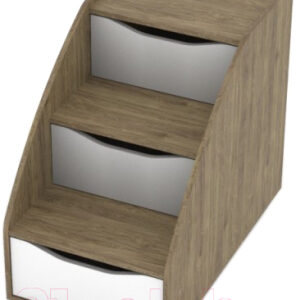 Лестница для кровати SV-мебель Миндаль с ящиками